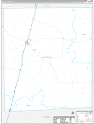 La Salle County Wall Map Premium Style 2026